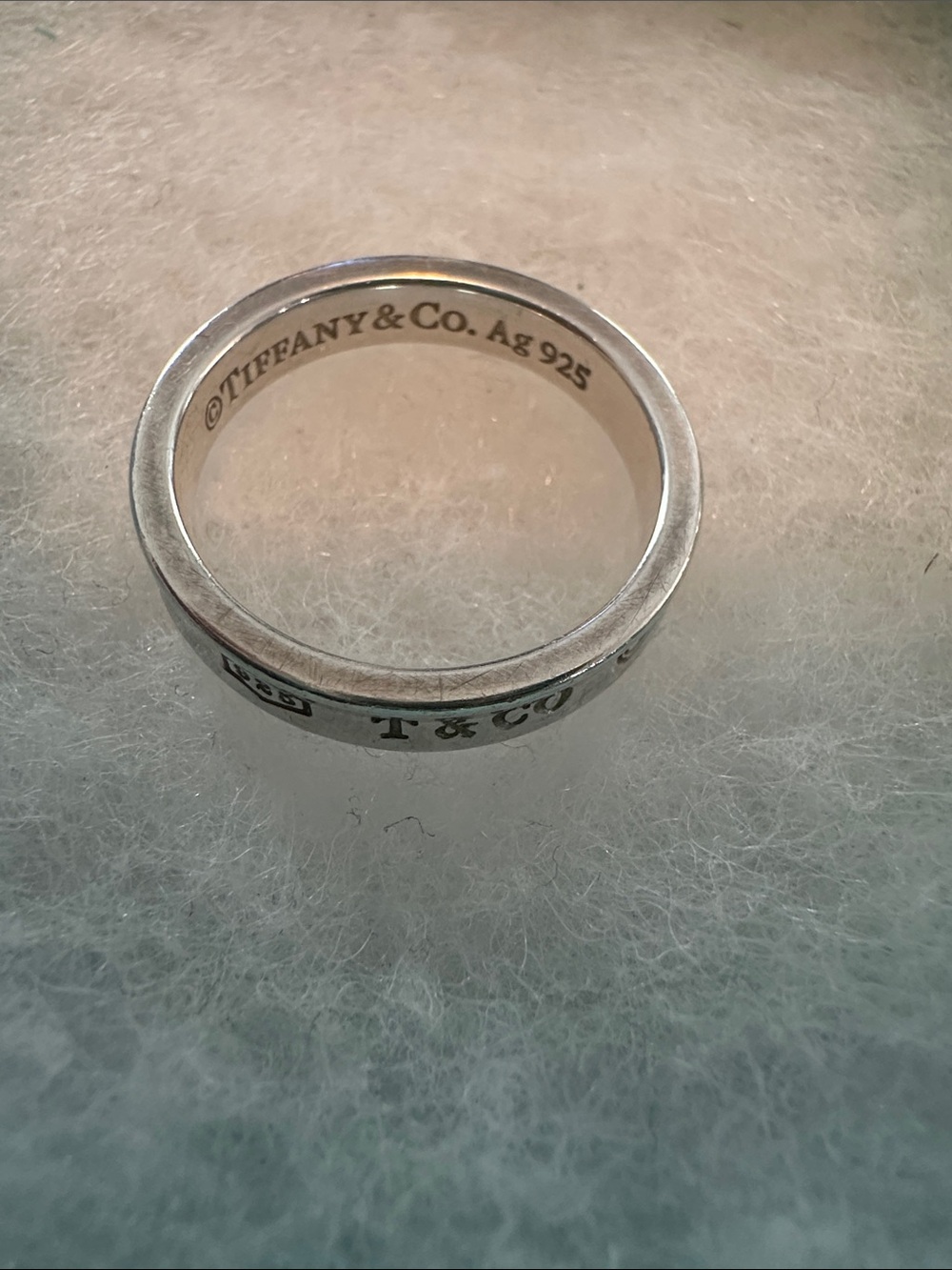 Tiffany & Co. Sterling Silver Ring with Signature Blue Box - Picture 2 of 4